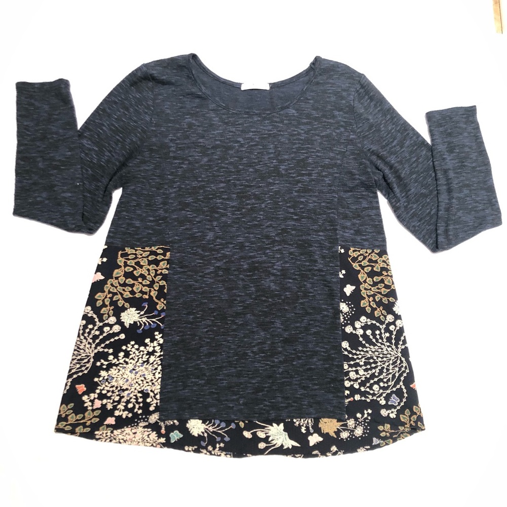 Le Lis Blue Floral Blouse